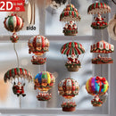 Conjunto com 10 Enfeites Natalinos de Madeira – Balão com Papai Noel.
Peças planas em 2D, perfeitas para decorar sua árvore com um toque rústico e encantador!
