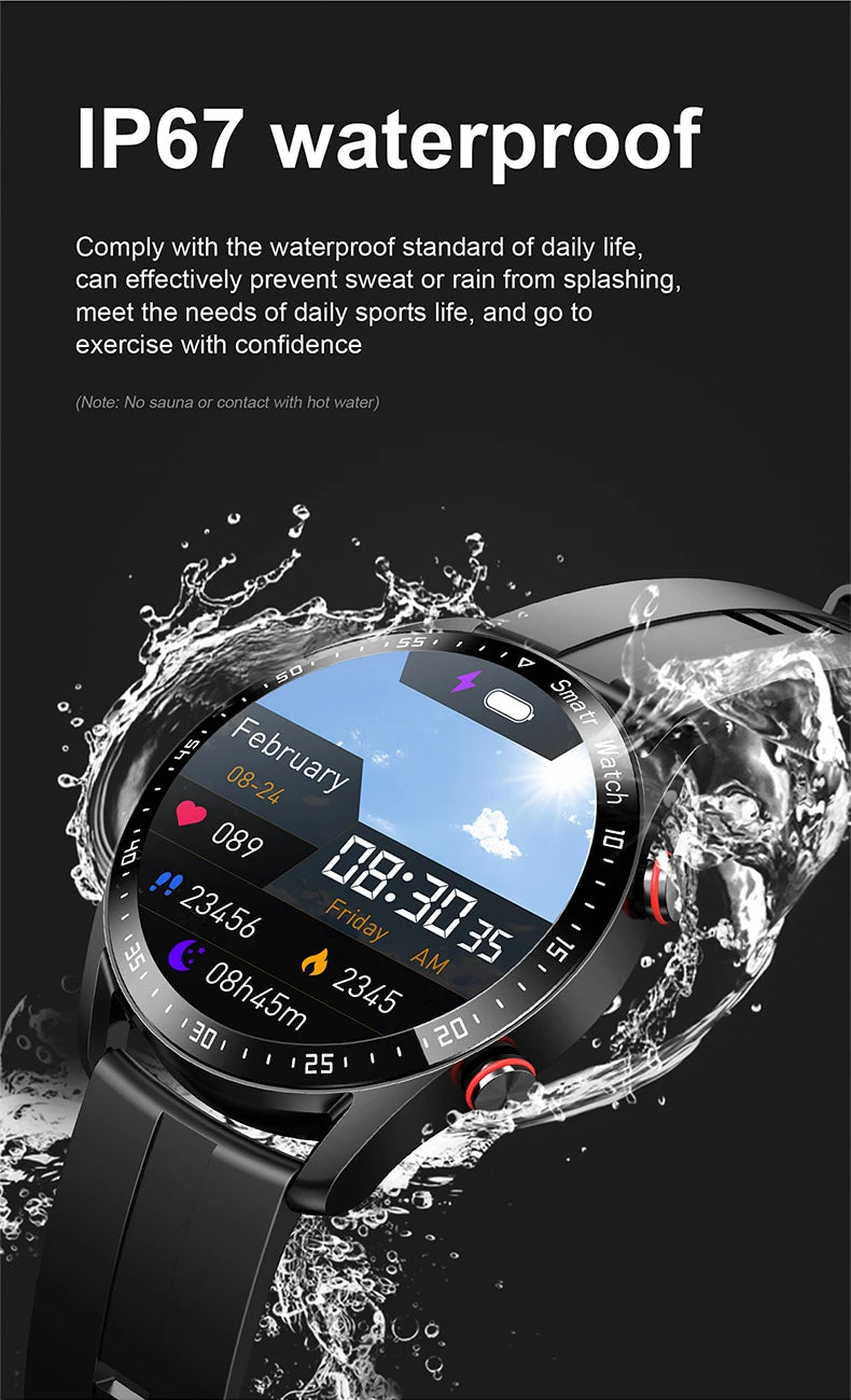 Smartwatch Premium 2025 – Resistente à Água, Fitness Tracker e Chamadas (Compatível com Android e iOS)
