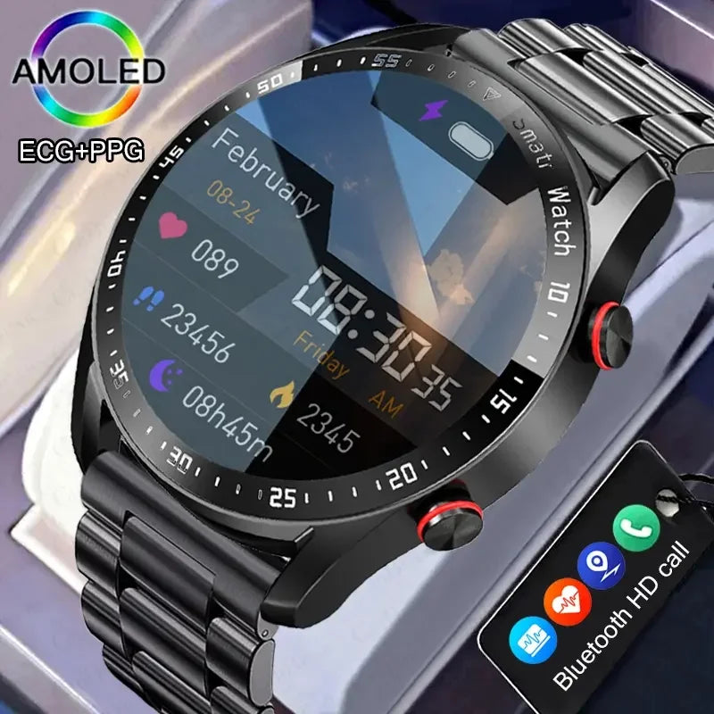 Smartwatch Premium 2025 – Resistente à Água, Fitness Tracker e Chamadas (Compatível com Android e iOS)