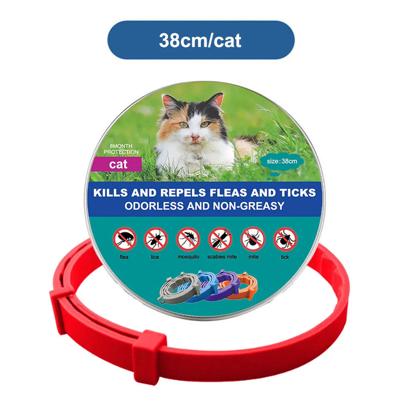 Coleira Antipulgas e Carrapatos para Cães e Gatos