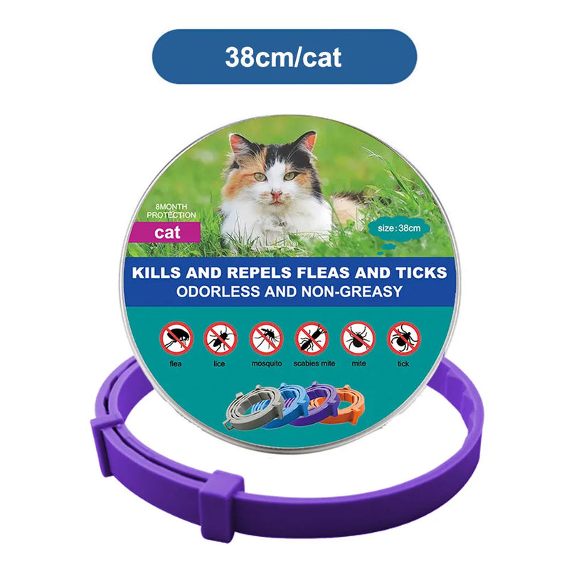 Coleira Antipulgas e Carrapatos para Cães e Gatos