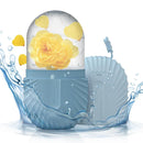 Rolador Facial de Gelo - Moldes de Silicone para Massagem com Cubos de Gelo, Reduz Inchaço dos Olhos e Ajuda a Encolher Poros.