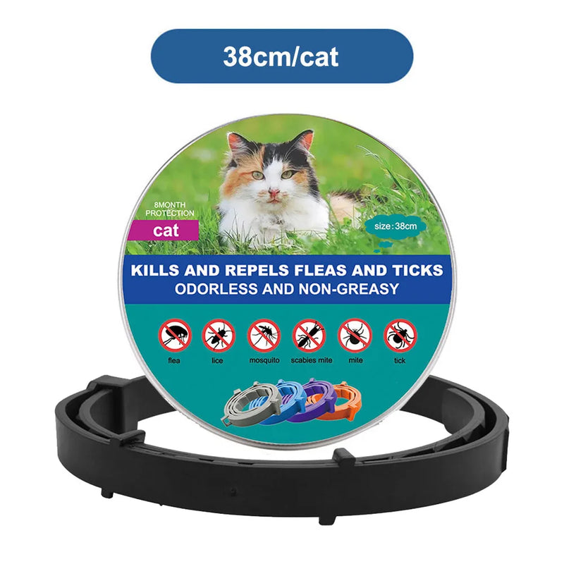 Coleira Antipulgas e Carrapatos para Cães e Gatos