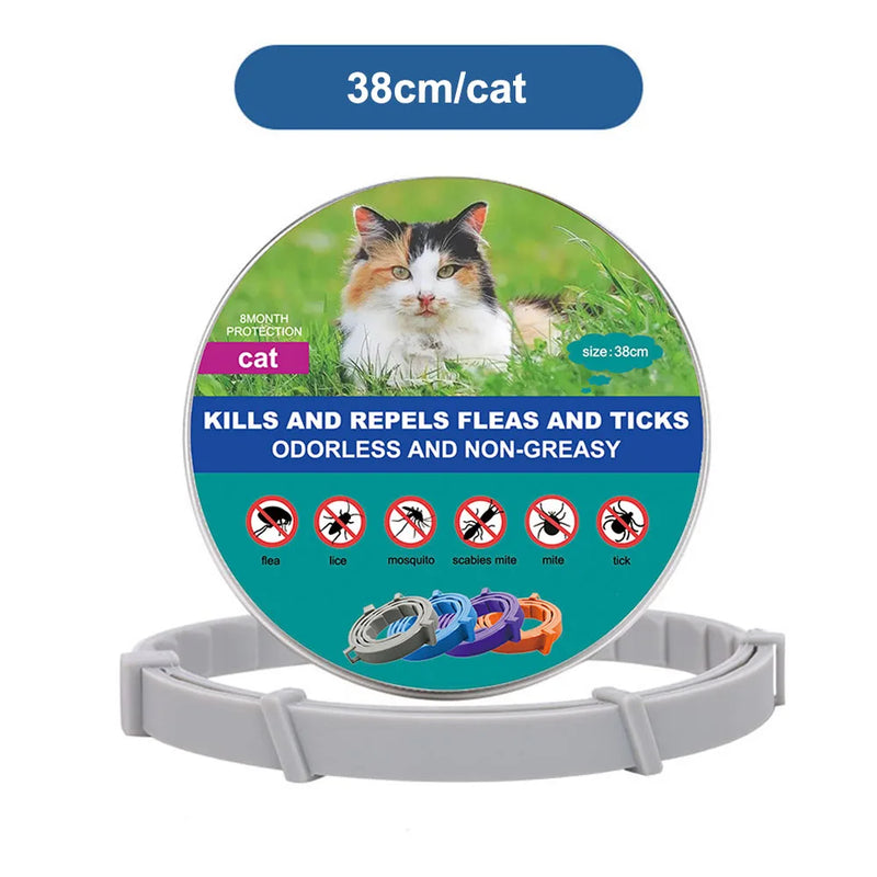 Coleira Antipulgas e Carrapatos para Cães e Gatos