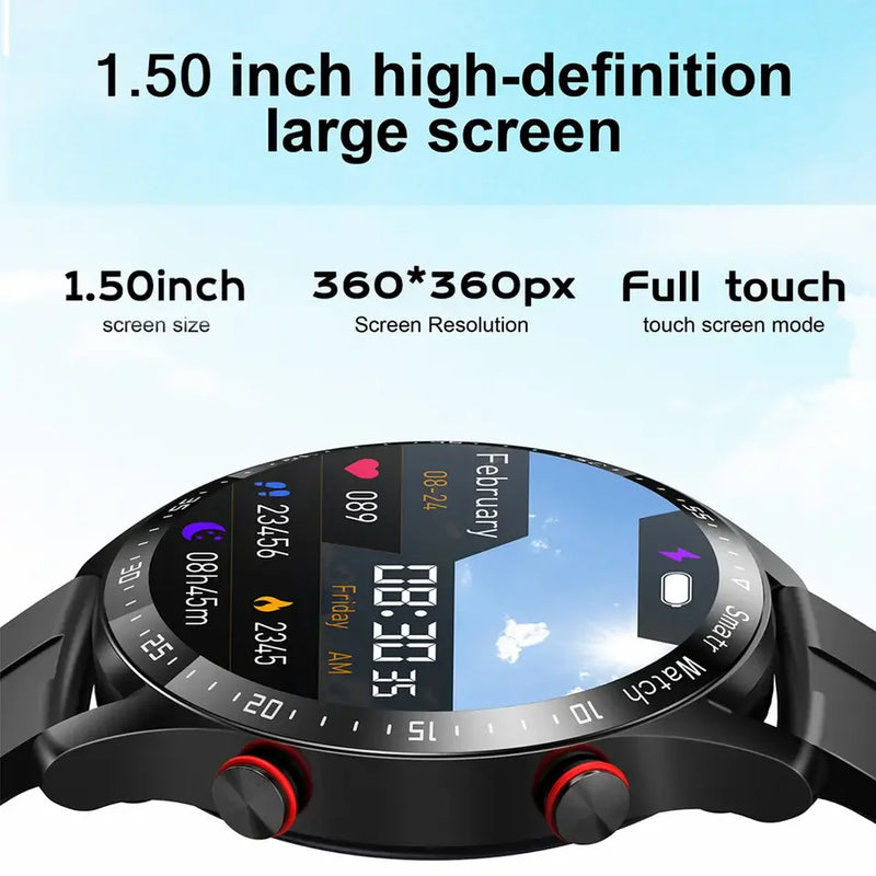 Smartwatch Premium 2025 – Resistente à Água, Fitness Tracker e Chamadas (Compatível com Android e iOS)