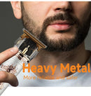 Máquina Profissional Corta Cabelo e Barba - Metal com Visor LCD