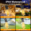 Cordão de Lâmpadas LED G40 – Solar + USB, Resistente à Água e Estiloso