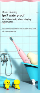 Escova de Dentes Elétrica Infantil para Higiene Bucal - Uso Diário