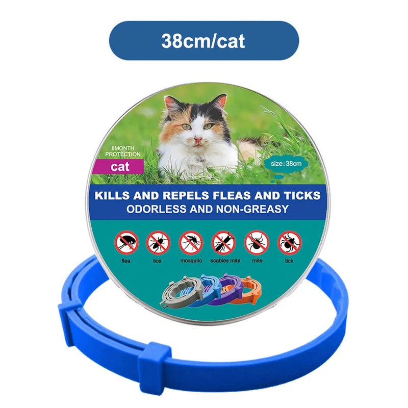 Coleira Antipulgas e Carrapatos para Cães e Gatos