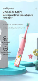 Escova de Dentes Elétrica Infantil para Higiene Bucal - Uso Diário