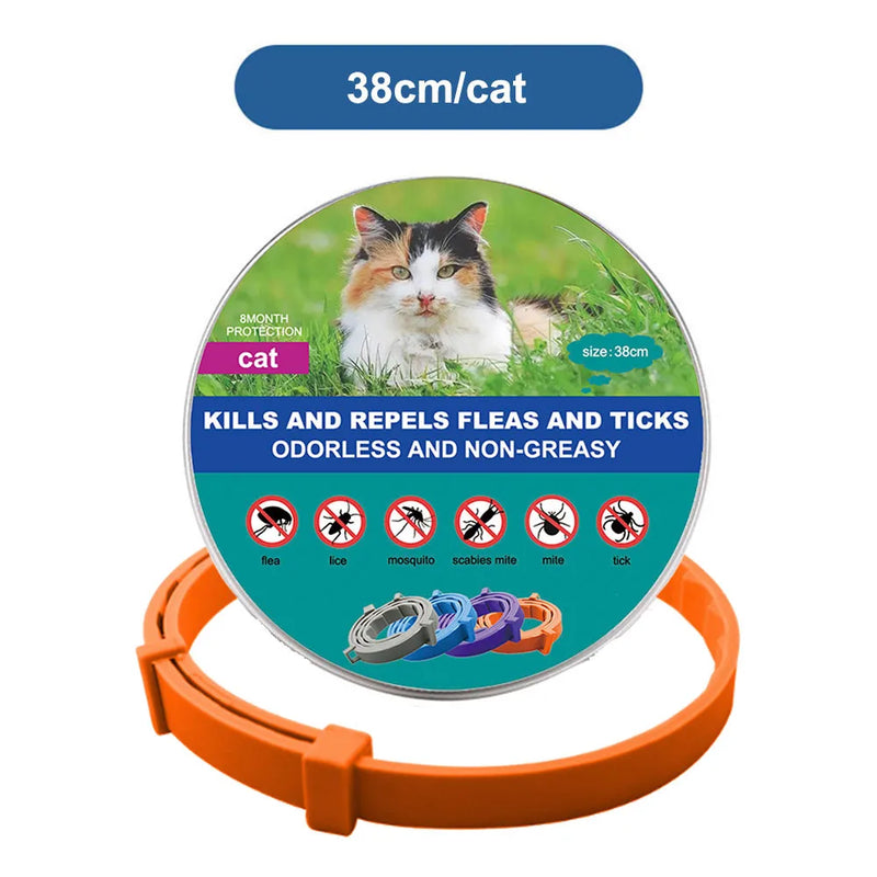 Coleira Antipulgas e Carrapatos para Cães e Gatos