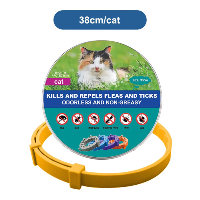 Coleira Antipulgas e Carrapatos para Cães e Gatos